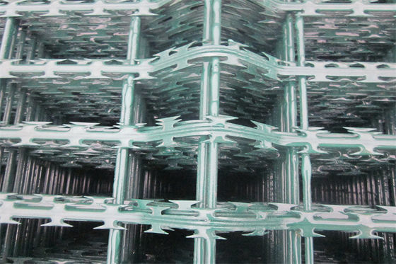 Hot Dip Galvanized Concertina Razor Bladed Barbed Wire Mesh Fences For Market
